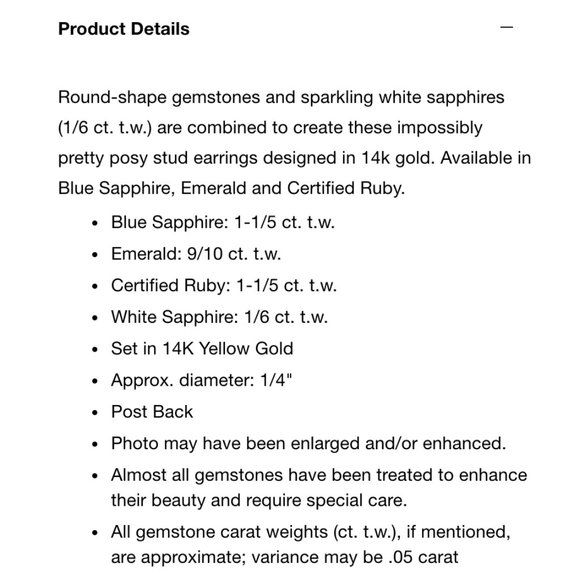 Emerald Flower Stud Earrings in 14k Gold + Emerald Gemstones Green  $950 - Picture 3 of 16